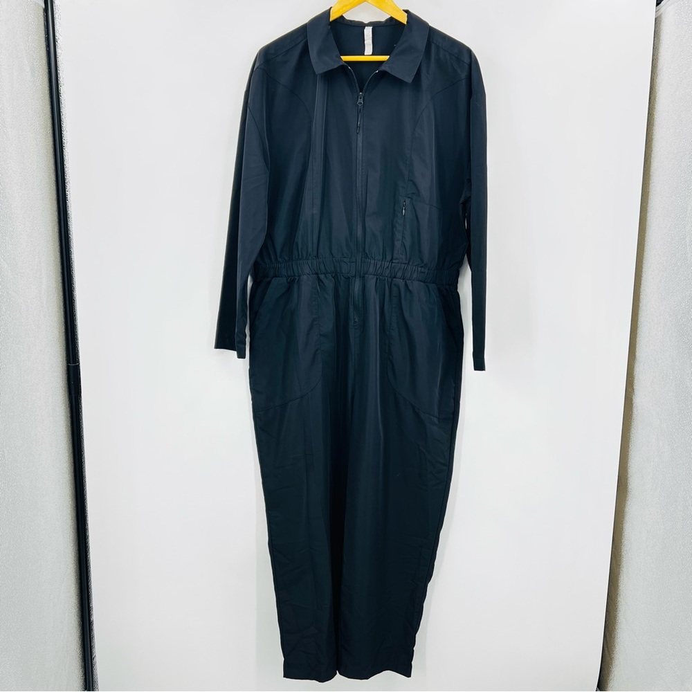 Zella Charcoal Utility Jumpsuit - Picture 2 of 8